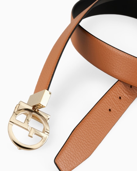 A|x Armani Exchange Two-toned Reversible Leather Belt