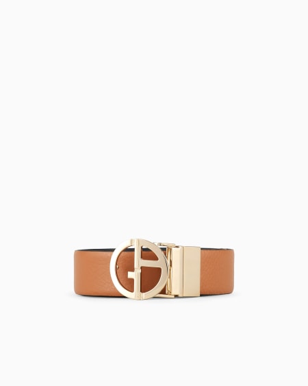 a|x armani exchange Two-toned reversible leather belt