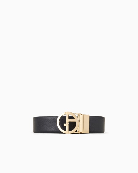 a|x armani exchange Two-toned reversible leather belt