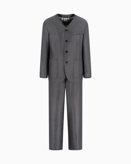 a|x armani exchange Virgin wool and silk single-breasted suit