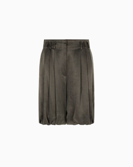 a|x armani exchange Viscose and cupro Bermuda shorts