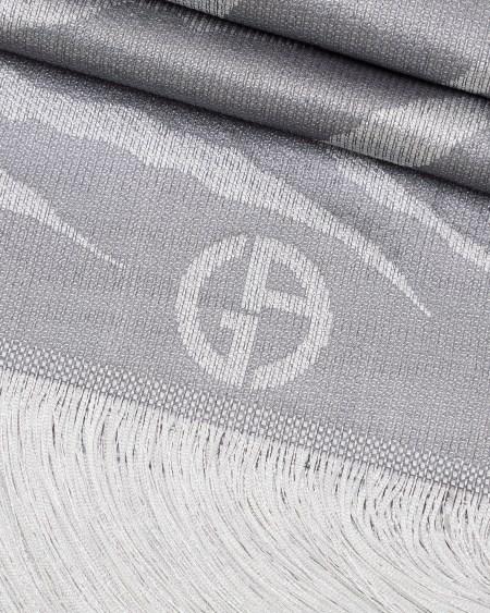 A|x Armani Exchange Viscose And Silk Blend Jacquard Stole