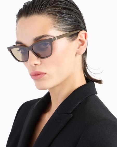 A|x Armani Exchange Women’s Asian-fit Cat-eye Sunglasses