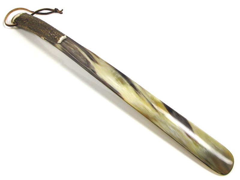 abbeyhorn 22" Extra Long Stag Antler Handle Shoehorn