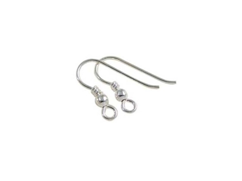 abbeyhorn 100 x Sterling Silver Fish Hook Earwires