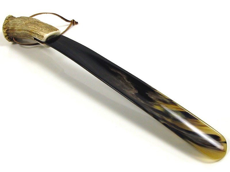 abbeyhorn 16" Stag Antler Crown Handle Shoehorn