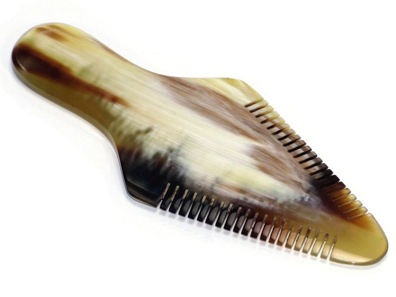 abbeyhorn 4" Moustache Comb - Tree Shaped