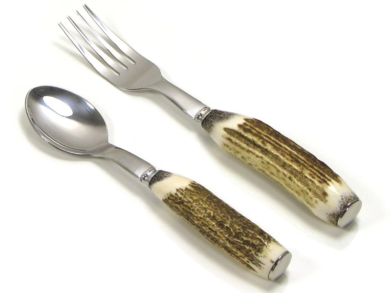 abbeyhorn Children's First Cutlery Set - Stag Antler