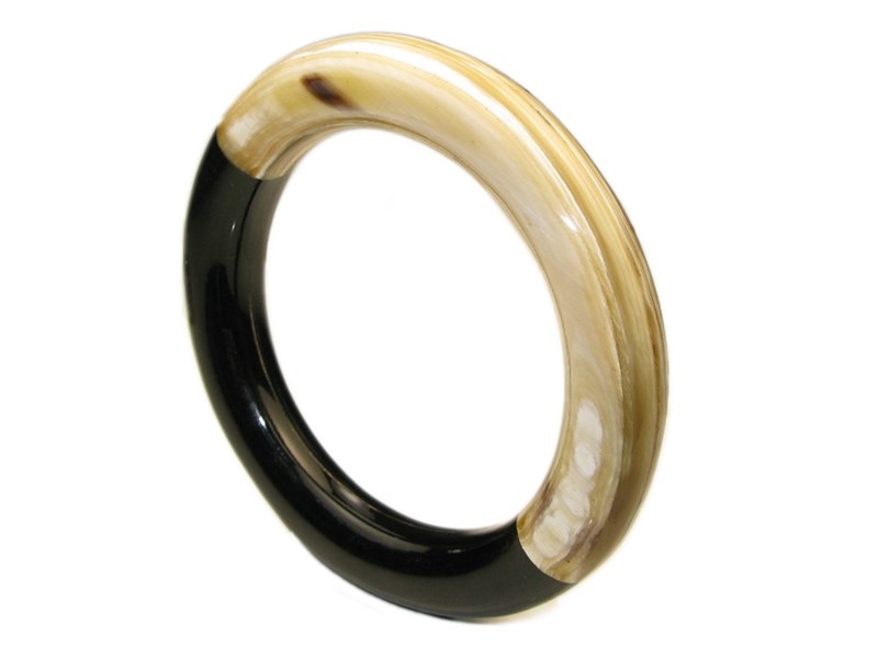 abbeyhorn Contrasting Horn Bangle