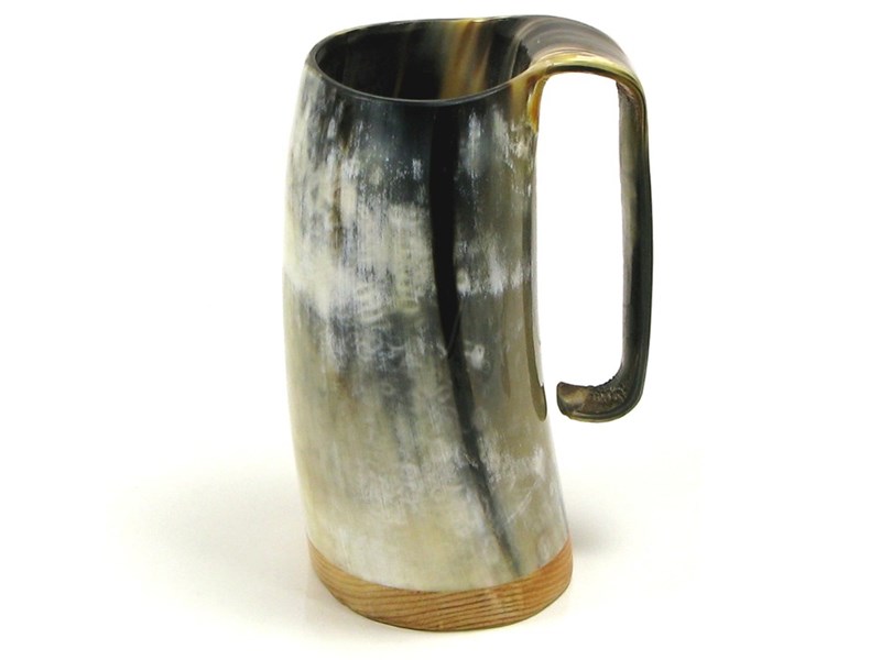 abbeyhorn Cow Horn Soldiers Mug - Polished - 1/2 Pint