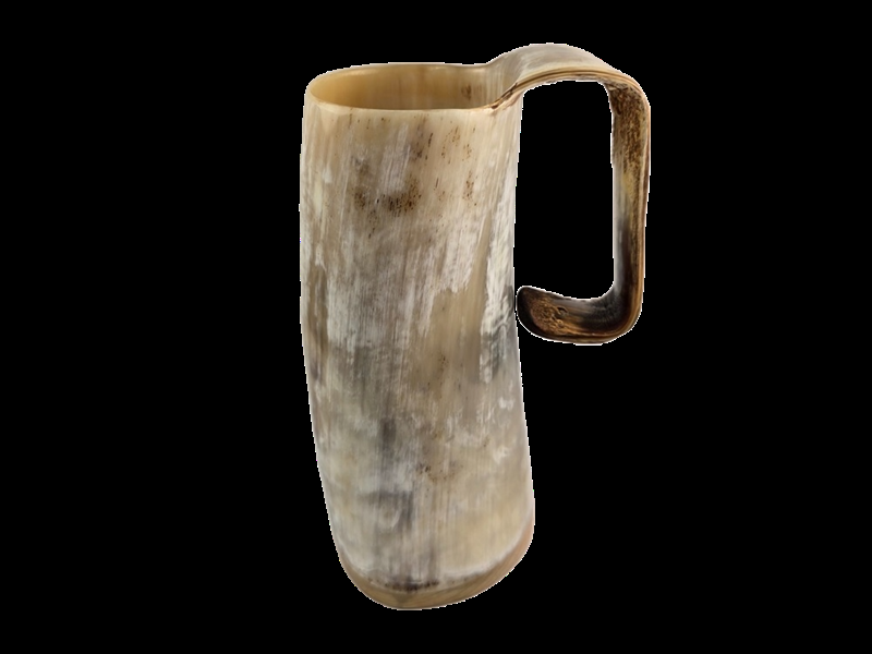 abbeyhorn Cow Horn Soldiers Mug - Polished - 1 Pint
