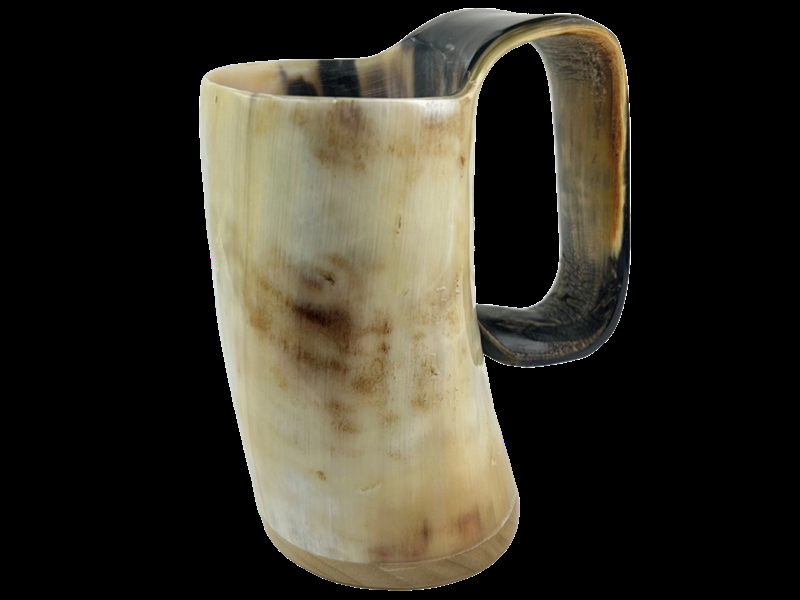 abbeyhorn Cow Horn Soldiers Mug - Polished - Small