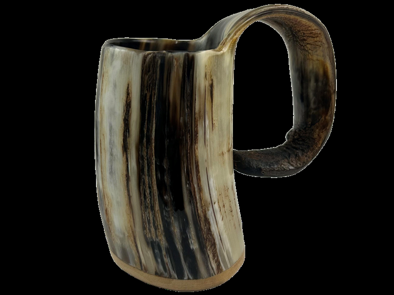 abbeyhorn Cow Horn Soldiers Mug - Rough - Small