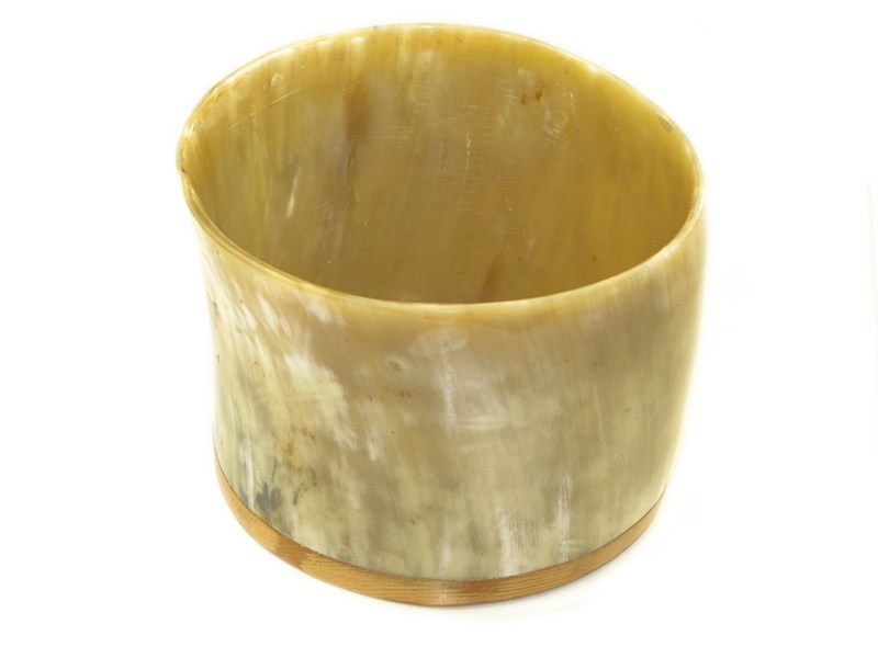 abbeyhorn Cow Horn Storage Pot - Polished - Short