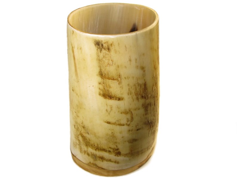 abbeyhorn Cow Horn Storage Pot - Rough - Tall