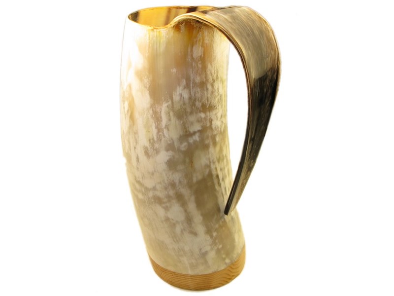 abbeyhorn Cow Horn Viking Mug - Polished - 1 Pint