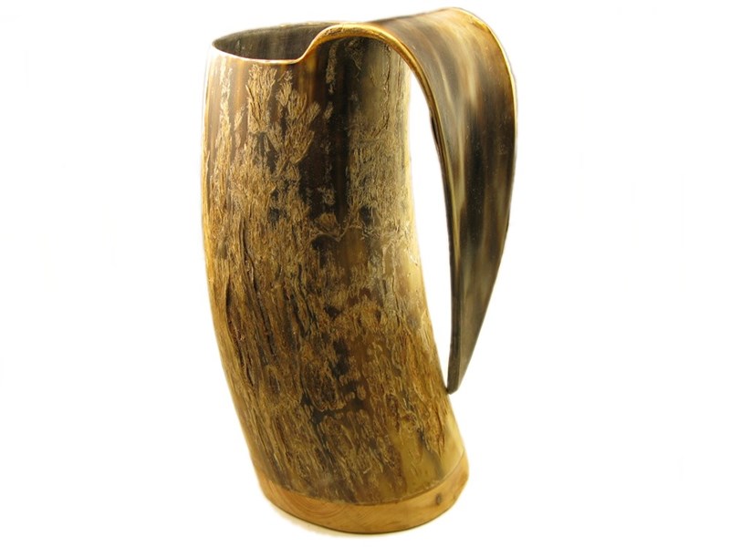 abbeyhorn Cow Horn Viking Mug - Rough - 1 Pint