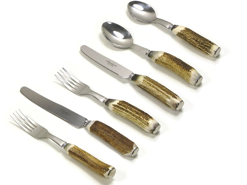 abbeyhorn Dinner Set - Stag Antler - 6 Piece