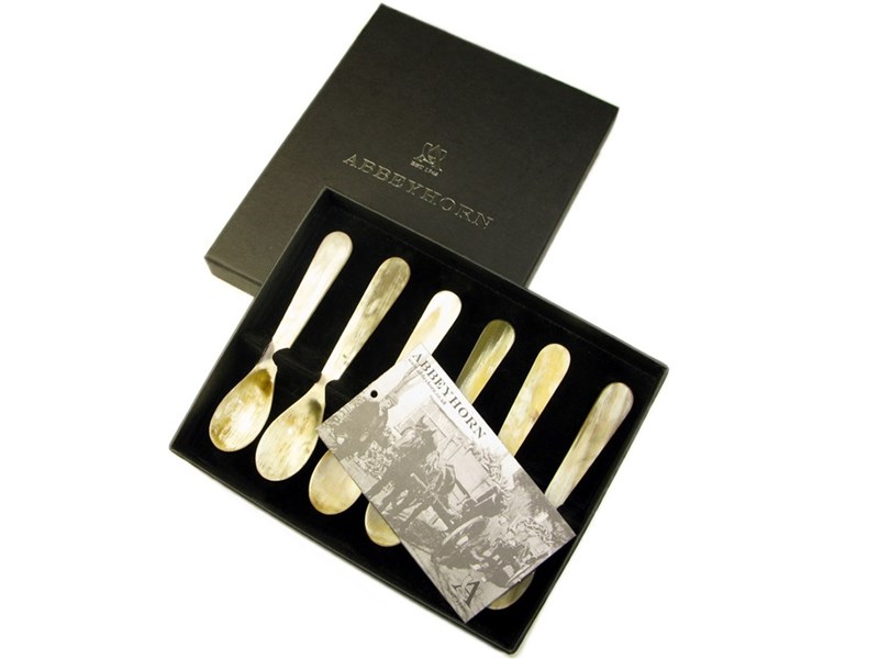 abbeyhorn Egg Spoon - Box of Six