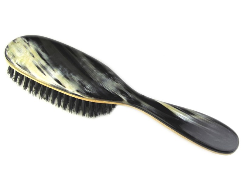 abbeyhorn Horn & Boar Bristle Handled Hair Brush