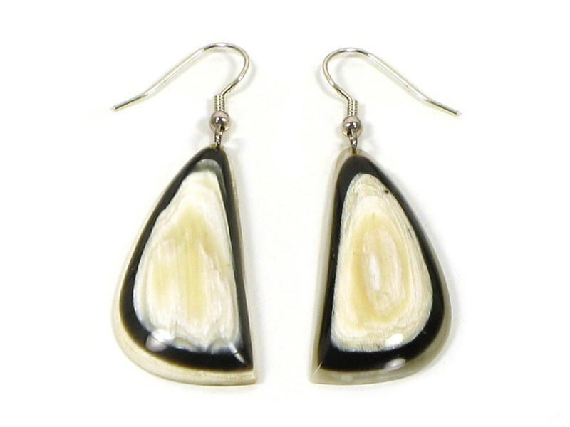 abbeyhorn Isometric Drop Horn Earrings