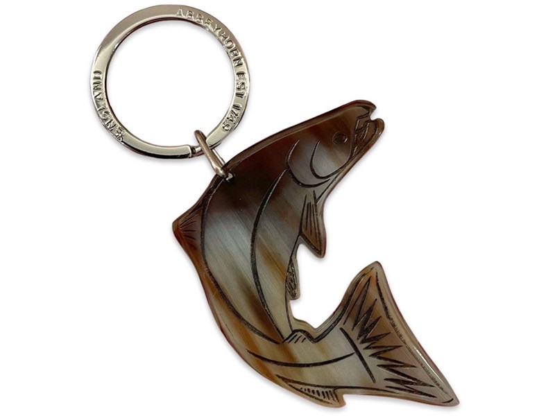 abbeyhorn Keyring - Oxhorn - Salmon