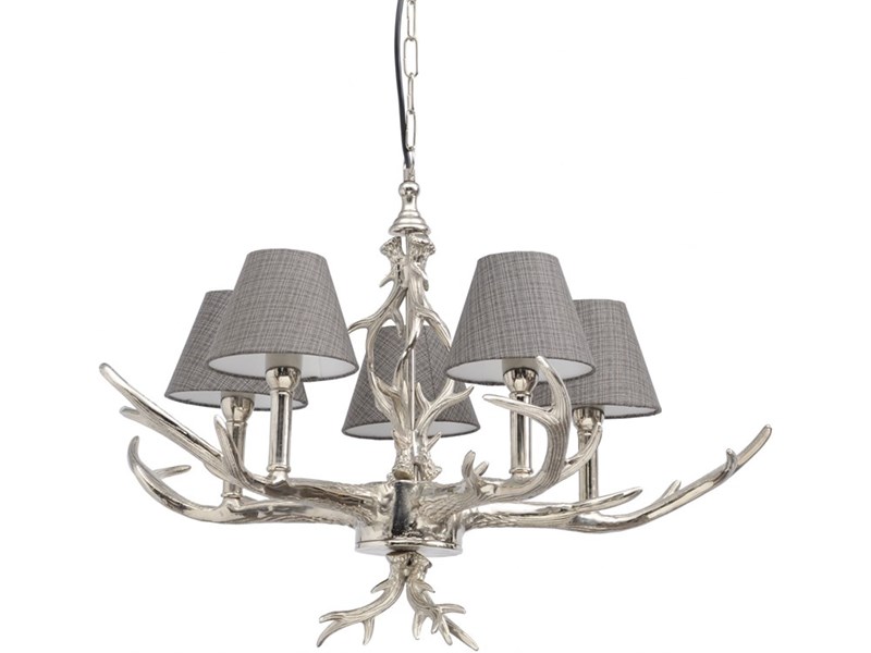 abbeyhorn Nickel Antler Chandelier