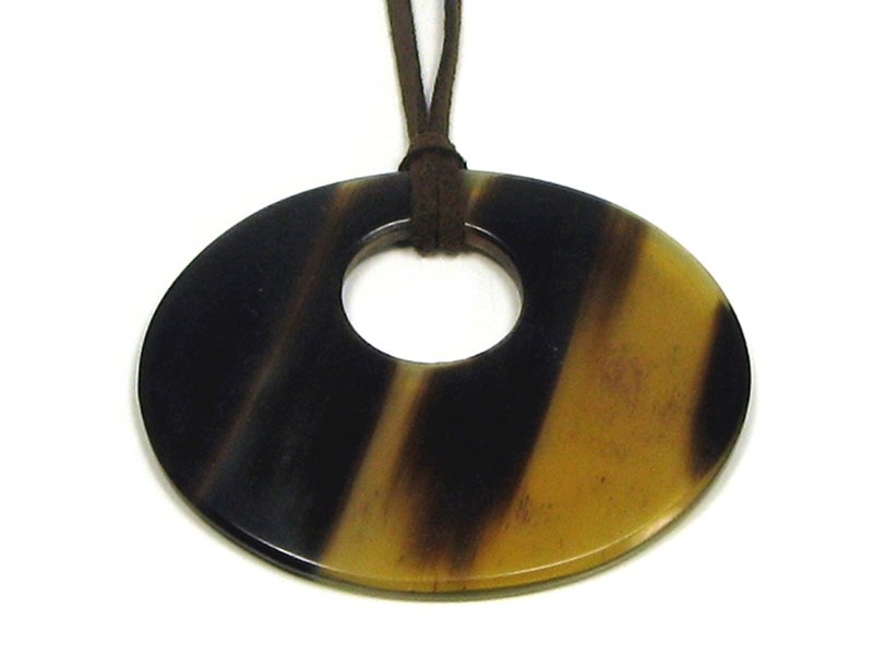 abbeyhorn Oval Horn Pendant With Off Centre Hole