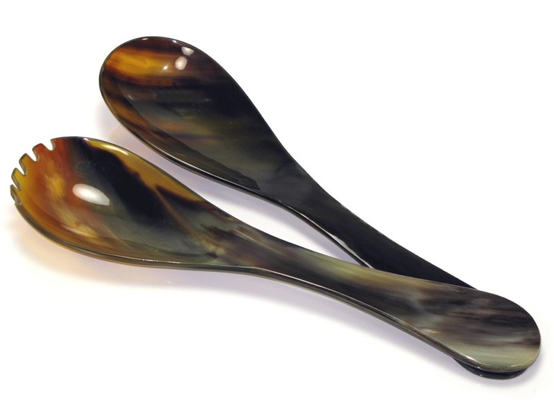 abbeyhorn Ox Horn Salad Servers - 250mm