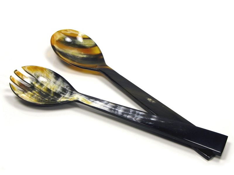 abbeyhorn Ox Horn Salad Servers - 250mm