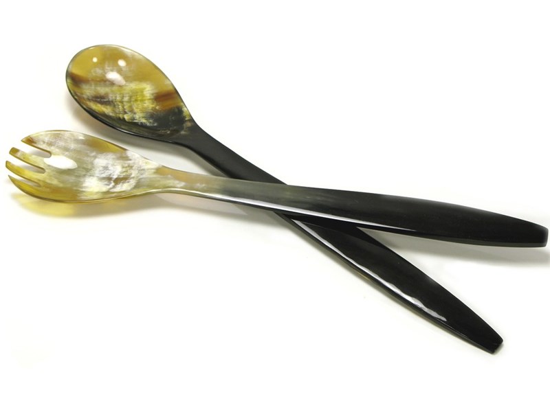 abbeyhorn Ox Horn Salad Servers - 275mm