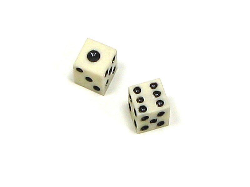 abbeyhorn Pair of Bone Dice
