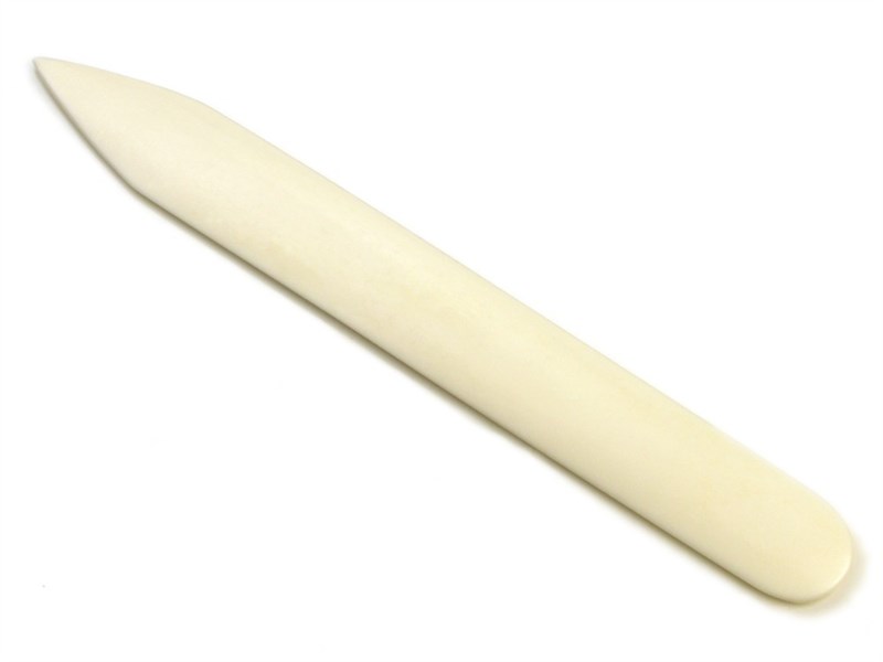 abbeyhorn Pointed Folder 7" - Bone