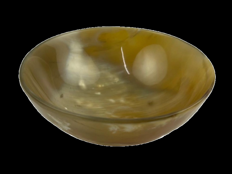 abbeyhorn Polished Cow Horn Bowl - Round - 125mm