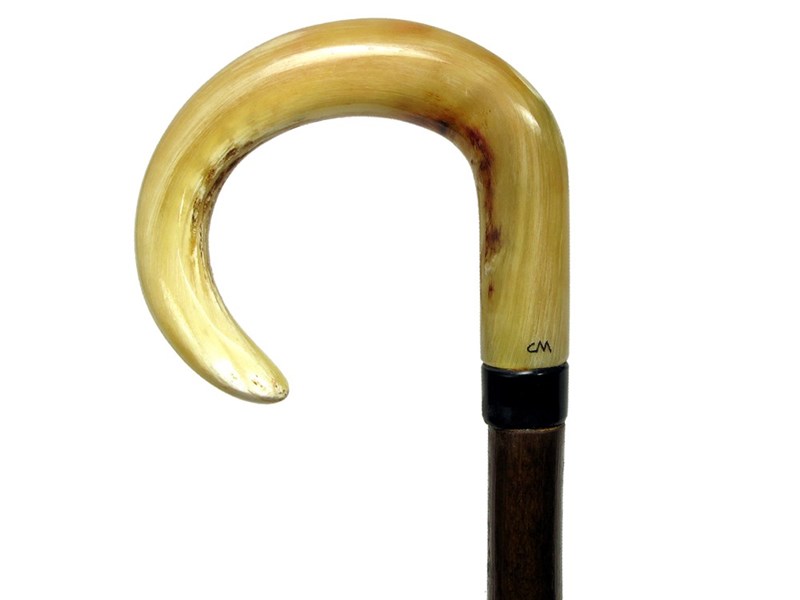 abbeyhorn Rounded Crook Ramshorn Walking Stick