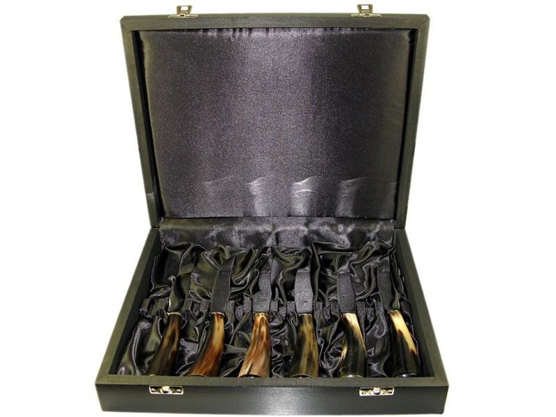 abbeyhorn Steak Knives - Oxhorn - Set of Six