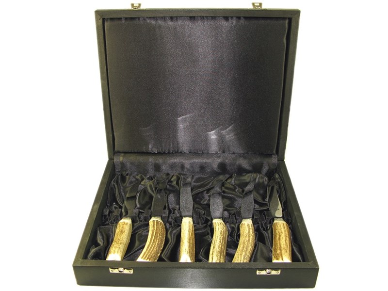 abbeyhorn Steak Knives - Stag Antler - Set of Six