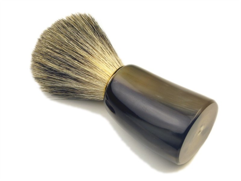 abbeyhorn Super Badger Bristle & Horn Shaving Brush