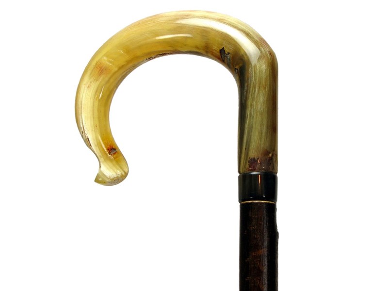abbeyhorn Traditional Crook Ramshorn Walking Stick
