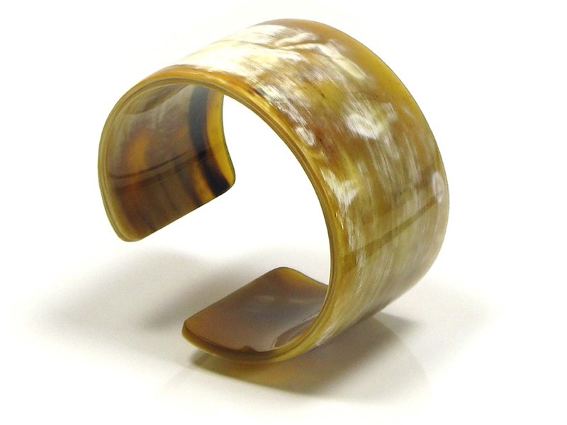 abbeyhorn Wide Cuff Horn Bangle