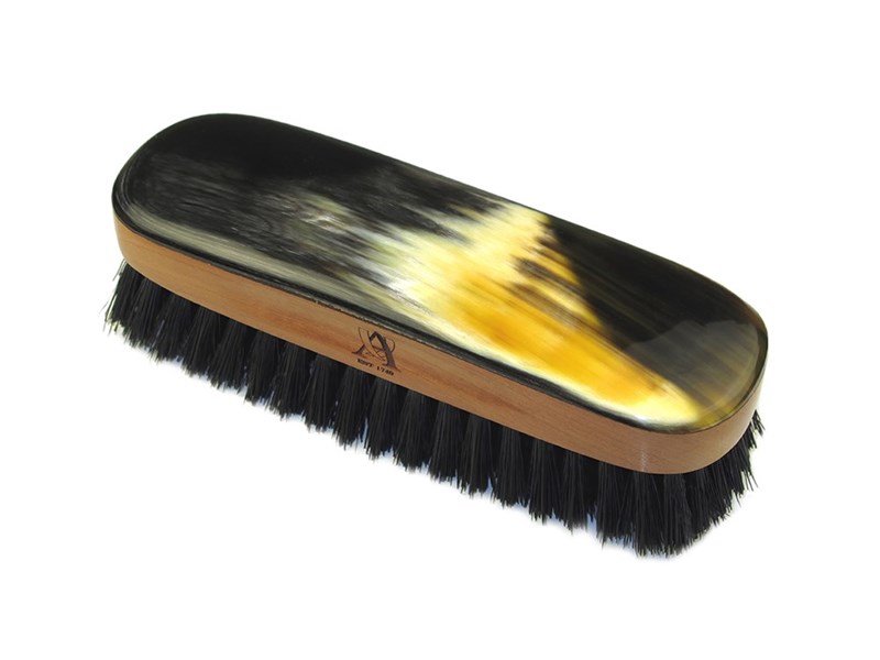 abbeyhorn Small Rectangular Cow Horn Backed Clothes Brush