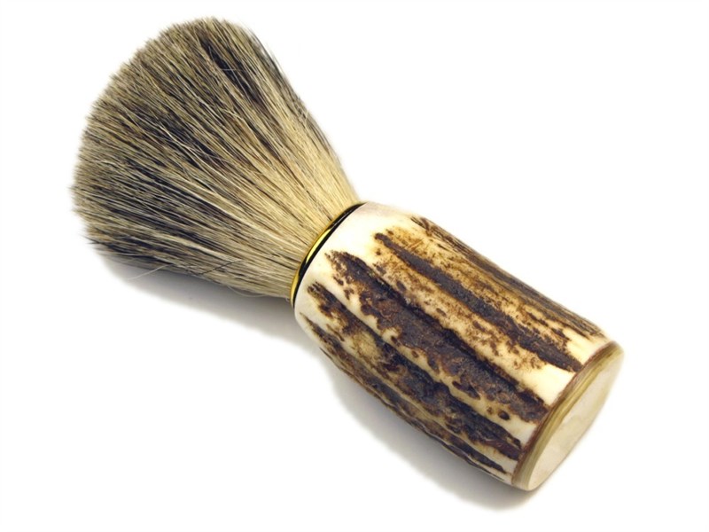 abbeyhorn Super Badger Bristle & Stag Antler Shaving Brush