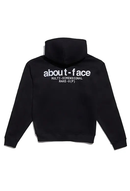 About Face LIMITED EDITION AF BLACK HOODIE Small