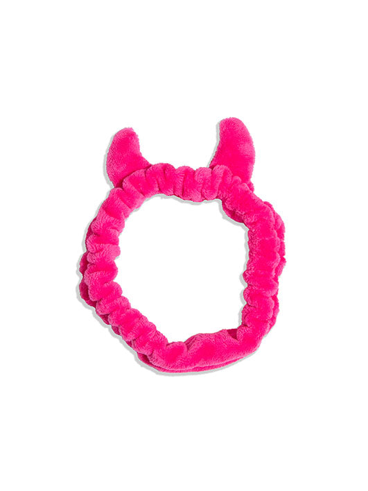 About Face Pink Devil Headband