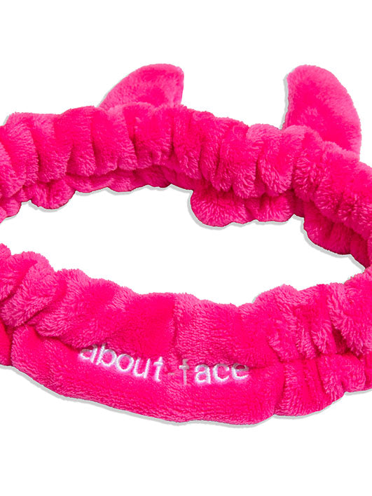 About Face Pink Devil Headband