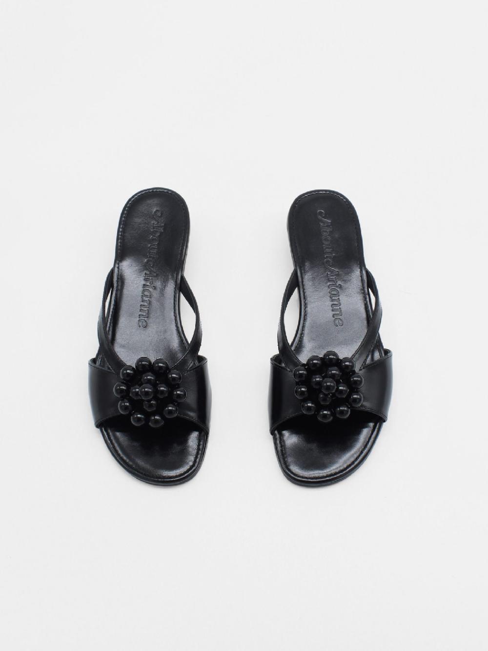 About Arianne Flora Black Sandals