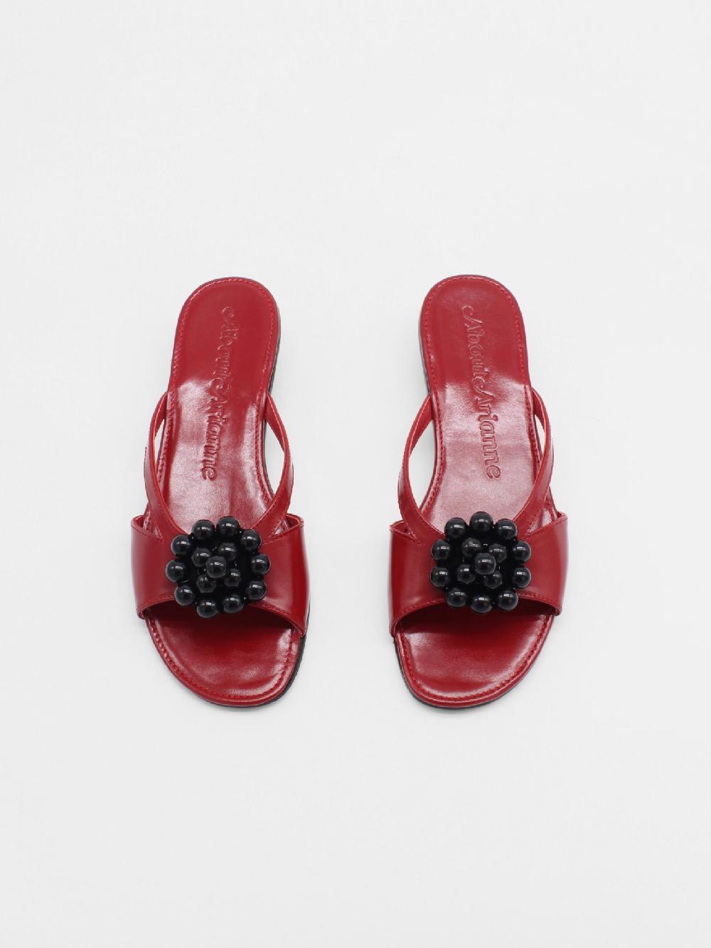 About Arianne Flora Red Sandals