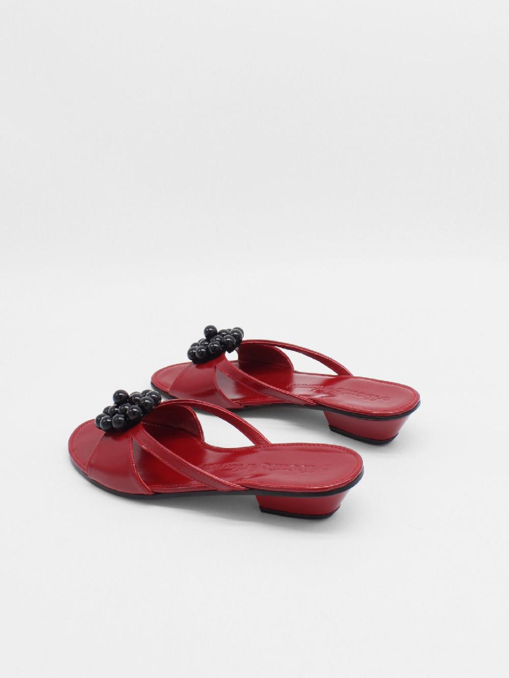 About Arianne Flora Red Sandals