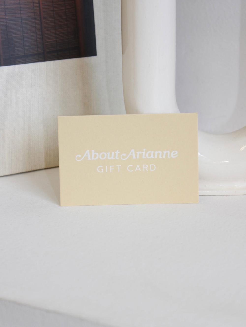 about arianne Gift Card Misc