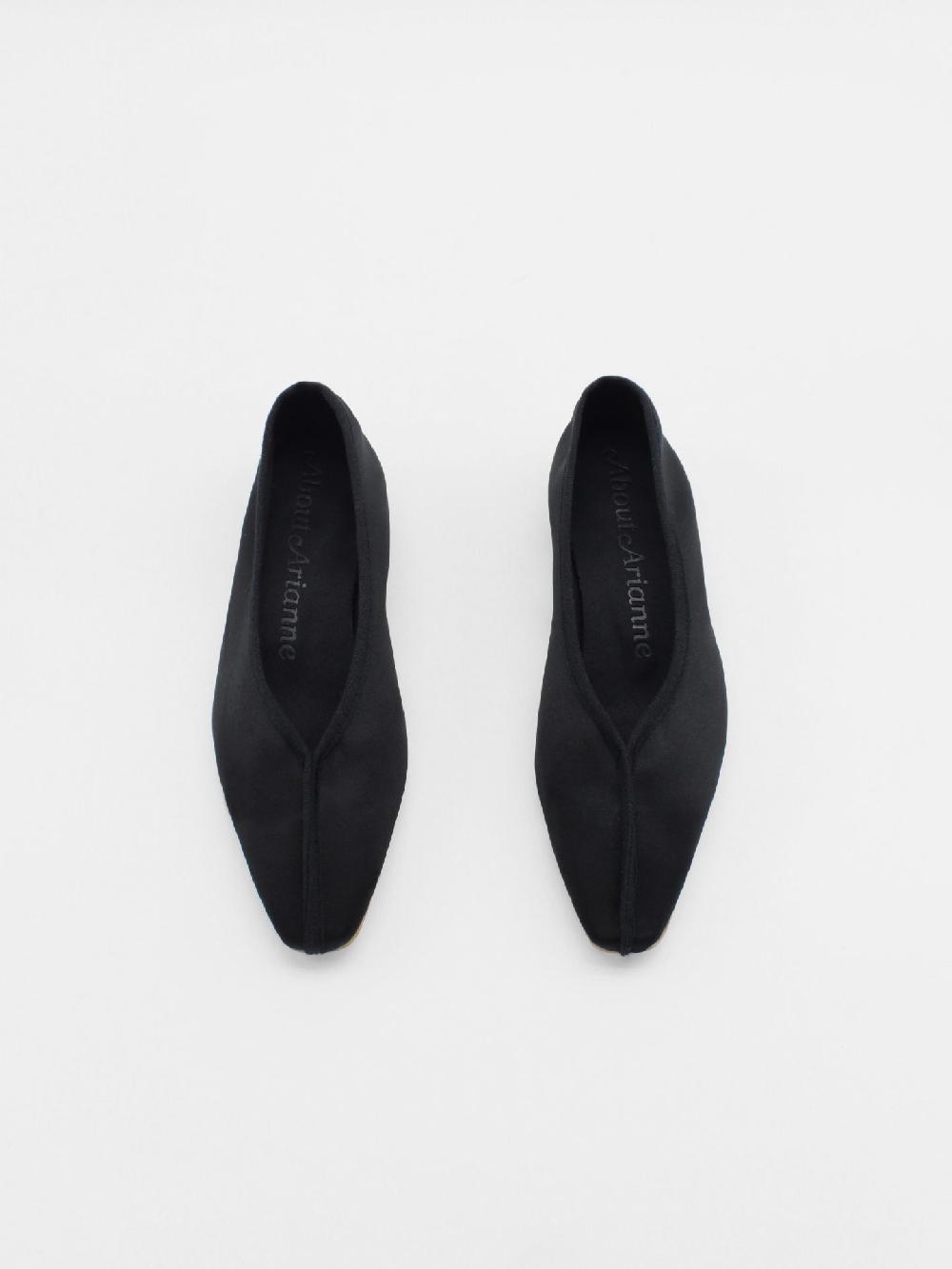 About Arianne Gina Satin Black Vegan